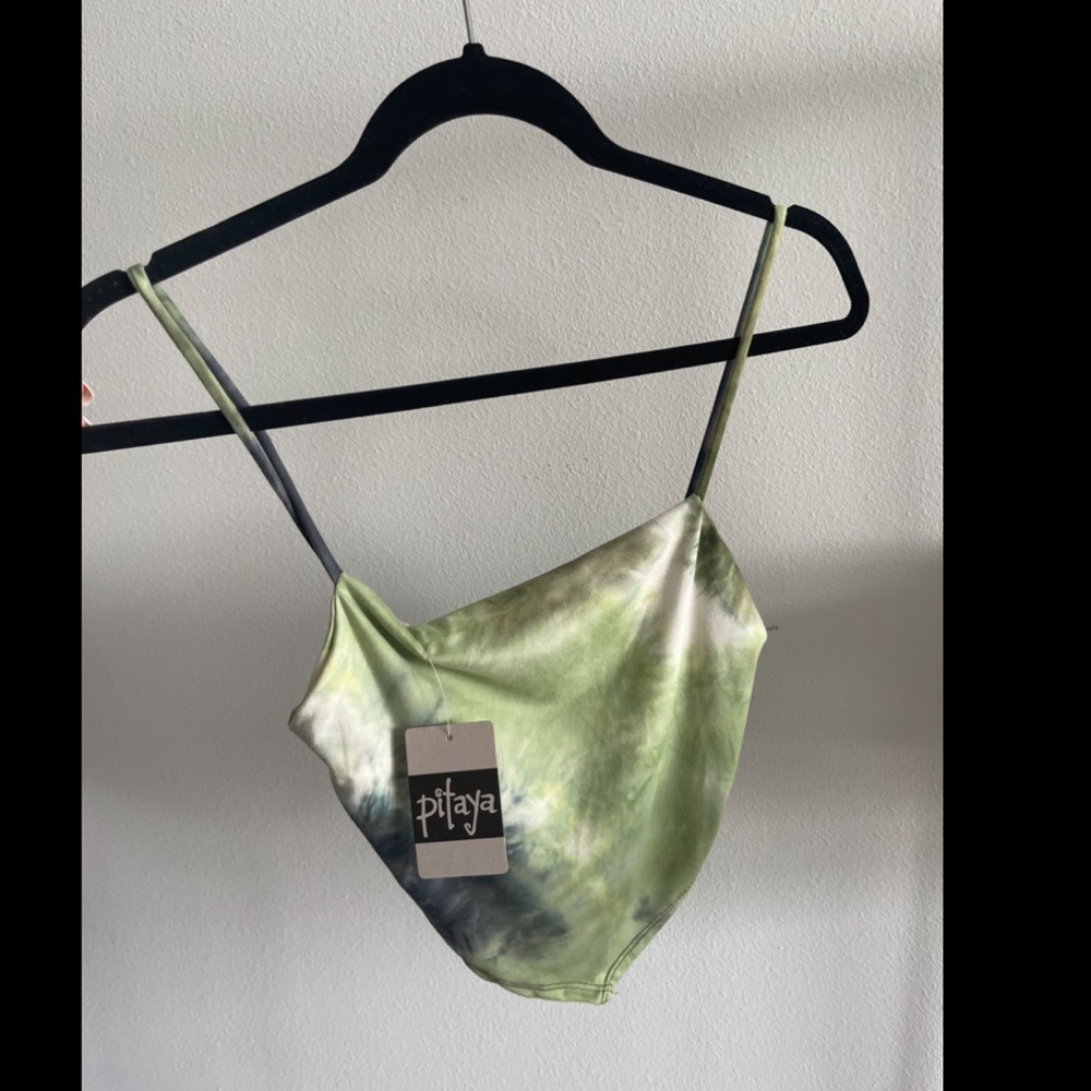 Tie Dye Crop Top with bow tie in back size S